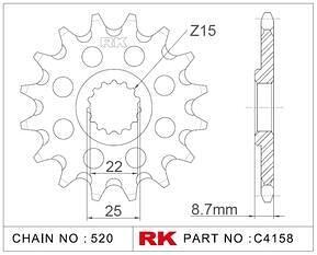 ПРЕДНО ЗЪБНО К-ЛО RK C4158-13 8Q