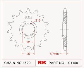 ПРЕДНО ЗЪБНО К-ЛО RK C4158-13