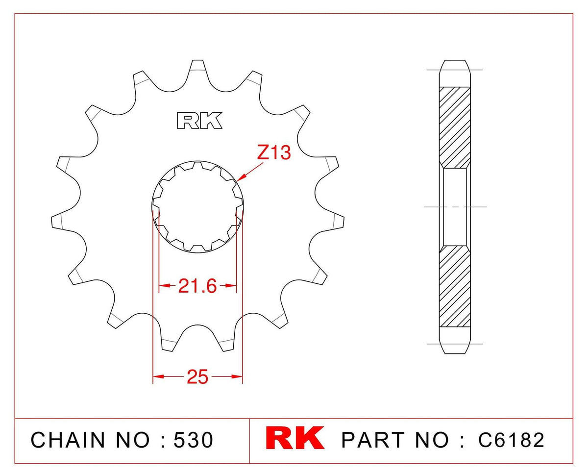 ПРЕДНО ЗЪБНО К-ЛО RK C6182-16