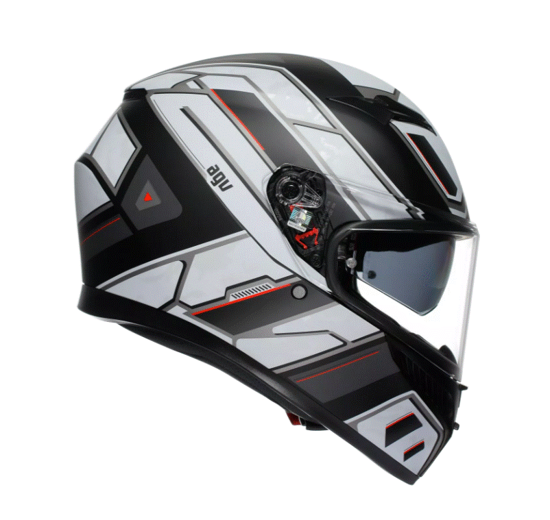 КАСКА  AGV K3 - RIVIA MATT BLACK/WHITE