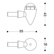 LED мото мигачи BARRACUDA S-LED 3 B-LUX SILVER