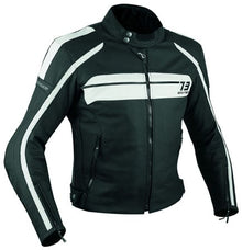 Кожено яке за мотор A-PRO SBK WHITE
