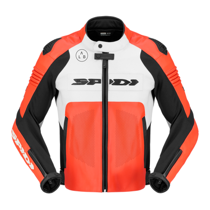 Кожено яке за мотор SPIDI HYPER-V PRO PERFORATED RED/WHITE/BLACK