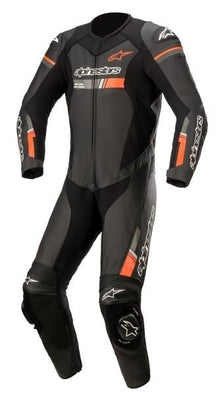 Кожен мото екип ALPINESTARS GP FORCE CHASER V2 1PC BLACK/FLUO RED
