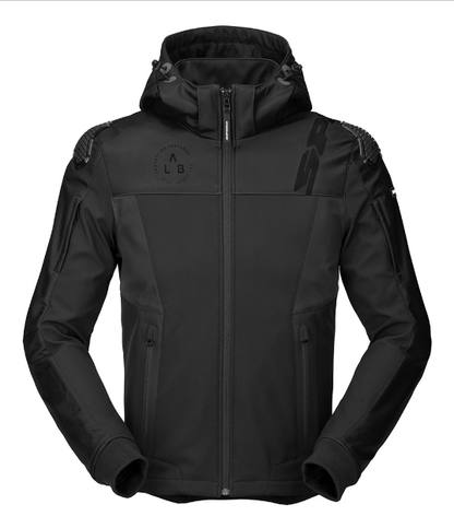 Текстилно мото яке SPIDI HOODIE WARRIOR BLACK