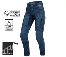 Дамски мото дънки TRILOBITE PARADO DOUBLELAYER SLIM FIT BLUE AAA(A) LEVEL 2