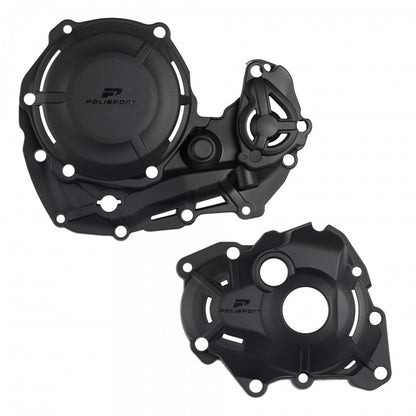 Комплект екстремен протектор за капака на двигателя POLISPORT Extreme Engine Protection Kit Yamaha YZ 450FX / WR 450F 2024 Black