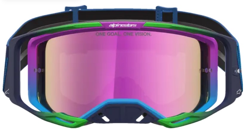 Мотокрос очила ALPINESTARS VISION 8 MAVEN BLITHE BLUE PUR MIRROR-PINK