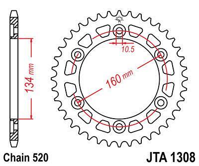 ЗАДНО.ЗЪБ.КОЛЕЛО JTA1308.46