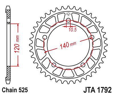 ЗАДНО.ЗЪБ.КОЛЕЛО JTA1792.44