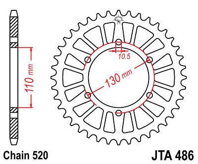 ЗАДНО.ЗЪБ.КОЛЕЛО JTA486.39