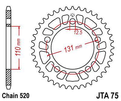 ЗАДНО.ЗЪБ.КОЛЕЛО JTA75.46