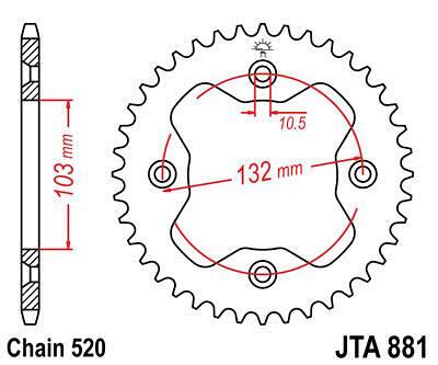 ЗАДНО.ЗЪБ.КОЛЕЛО JTA881.38