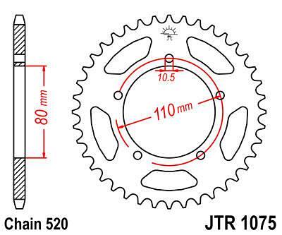 ЗАДНО.ЗЪБ.КОЛЕЛО JTR1075.39