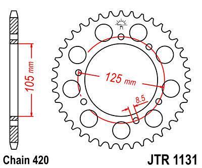 ЗАДНО.ЗЪБ.КОЛЕЛО JTR1131.53