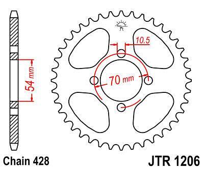 ЗАДНО.ЗЪБ.КОЛЕЛО JTR1206.42