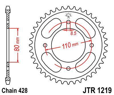 ЗАДНО.ЗЪБ.КОЛЕЛО JTR1219.42