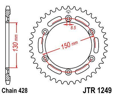 ЗАДНО.ЗЪБ.КОЛЕЛО JTR1249.51
