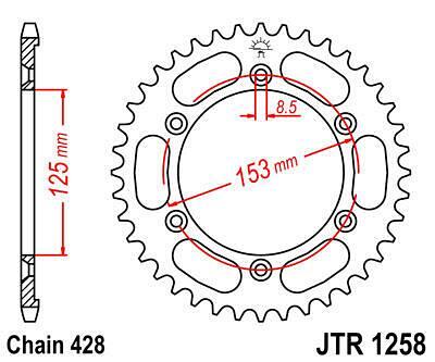 ЗАДНО.ЗЪБ.КОЛЕЛО JTR1258.54