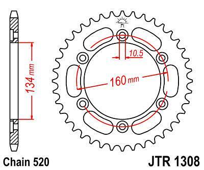 ЗАДНО.ЗЪБ.КОЛЕЛО JTR1308.42