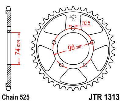 ЗАДНО.ЗЪБ.КОЛЕЛО JTR1313.42