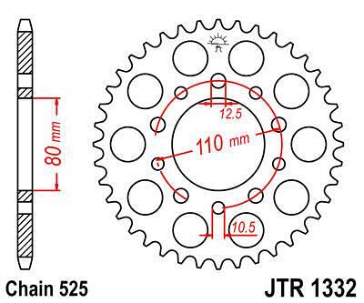 ЗАДНО.ЗЪБ.КОЛЕЛО JTR1332.37