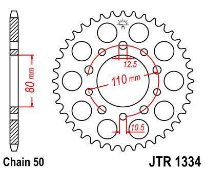 ЗАДНО.ЗЪБ.КОЛЕЛО JTR1334.44