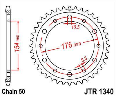 ЗАДНО.ЗЪБ.КОЛЕЛО JTR1340.43