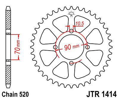 ЗАДНО.ЗЪБ.КОЛЕЛО JTR1414.43