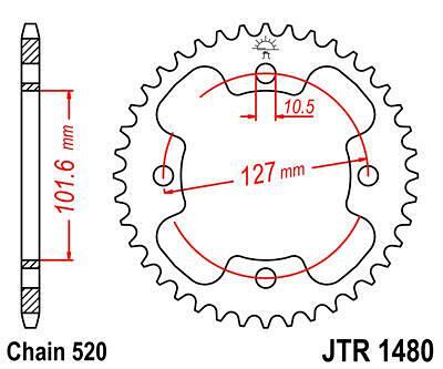ЗАДНО.ЗЪБ.КОЛЕЛО JTR1480.38