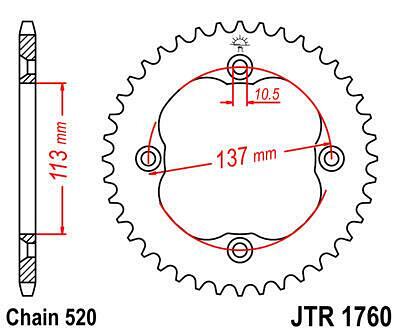 ЗАДНО.ЗЪБ.КОЛЕЛО JTR1760.40