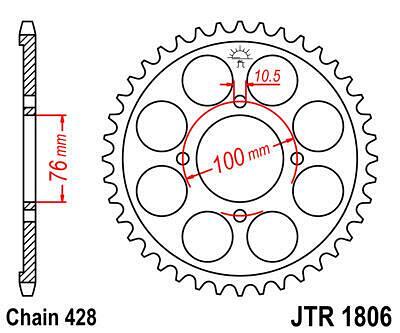 ЗАДНО.ЗЪБ.КОЛЕЛО JTR1806.47