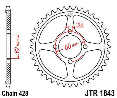 ЗАДНО.ЗЪБ.КОЛЕЛО JTR1843.49