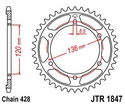 ЗАДНО.ЗЪБ.КОЛЕЛО JTR1847.55
