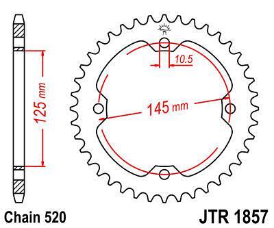 ЗАДНО.ЗЪБ.КОЛЕЛО JTR1857.40