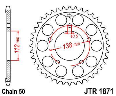 ЗАДНО.ЗЪБ.КОЛЕЛО JTR1871.50