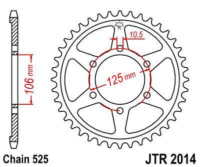 ЗАДНО.ЗЪБ.КОЛЕЛО JTR2014.47