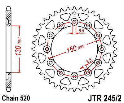 ЗАДНО.ЗЪБ.КОЛЕЛО JTR245/2.43