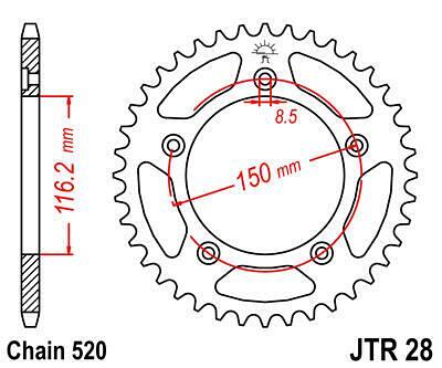 ЗАДНО.ЗЪБ.КОЛЕЛО JTR28.43