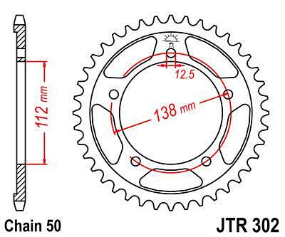 ЗАДНО.ЗЪБ.КОЛЕЛО JTR302.43