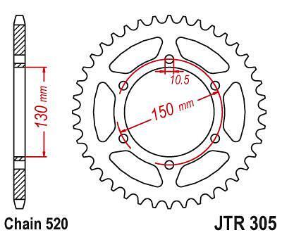 ЗАДНО.ЗЪБ.КОЛЕЛО JTR305.46