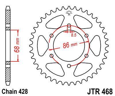 ЗАДНО.ЗЪБ.КОЛЕЛО JTR468.46
