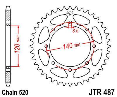 ЗАДНО.ЗЪБ.КОЛЕЛО JTR487.47