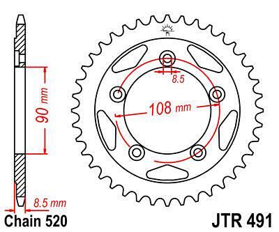ЗАДНО.ЗЪБ.КОЛЕЛО JTR491.38