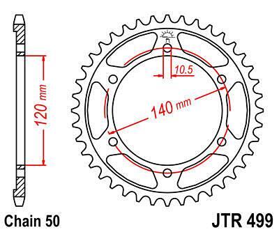 ЗАДНО.ЗЪБ.КОЛЕЛО JTR499.44