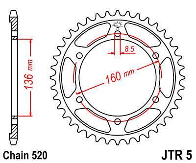 ЗАДНО.ЗЪБ.КОЛЕЛО JTR5.49