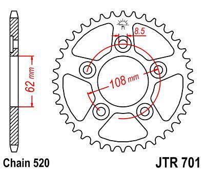 ЗАДНО.ЗЪБ.КОЛЕЛО JTR701.43