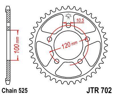 ЗАДНО.ЗЪБ.КОЛЕЛО JTR702.41