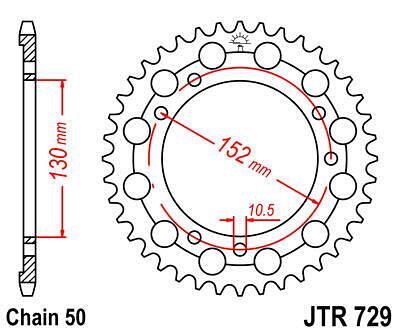 ЗАДНО.ЗЪБ.КОЛЕЛО JTR729.46
