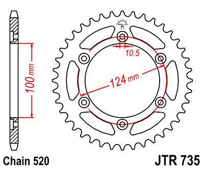 ЗАДНО.ЗЪБ.КОЛЕЛО JTR735.41